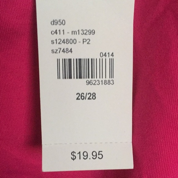 🌺4/$30 (BUNDLE)  NWT LANE BRYANT PINK SIZE 26-28 - Picture 5 of 5